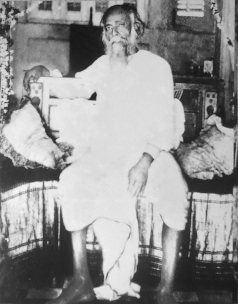Thakur Haranath on the swing on the night of 03.07.1920 - when worship and "Arati" were made.